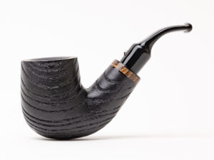 White Elephant Cameroon Bent Billiard (9mm) Tobacco Pipe