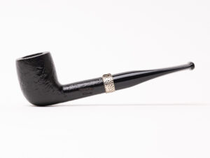 Nording Silver Classic Sandblasted Billiard Tobacco Pipe