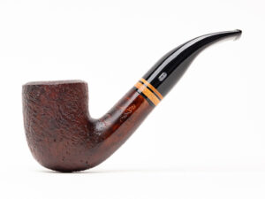 Chacom Erica Sandblasted Bent Billiard (1205) Tobacco Pipe