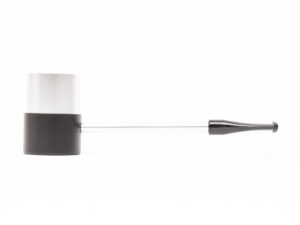 Nørding Compass Metal Matte Silver Tobacco Pipe