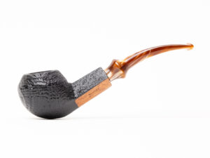 Torino #9 Black Sandblasted Tobacco Pipe