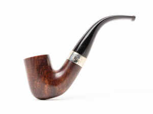 Peterson Aran Smooth Nickel Mounted (338) Fishtail Tobacco Pipe