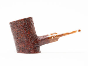 Moonshine Stoker Brown Sandblasted with Coffee Stem Tobacco Pipe