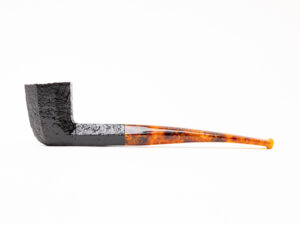Savinelli Ottagono Long Sandblasted II (6mm) Tobacco Pipe