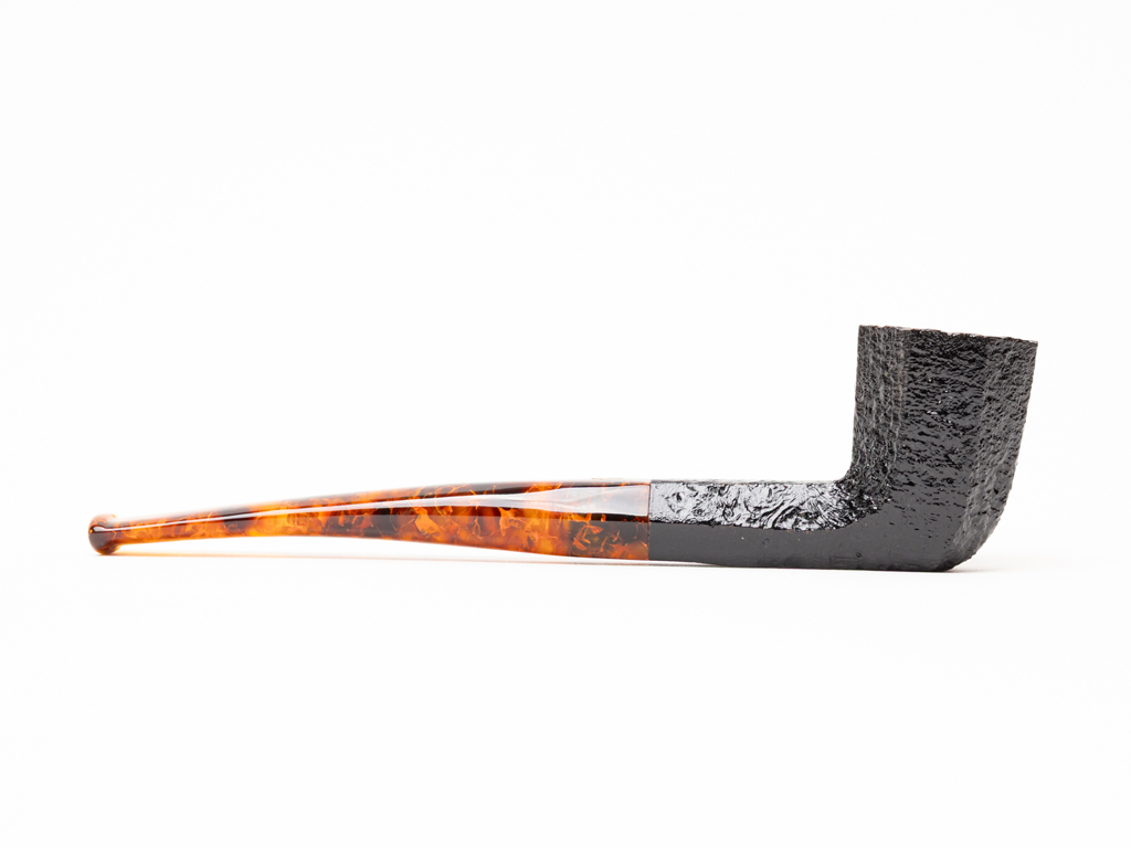 Savinelli Ottagono Long Sandblasted II (6mm) Tobacco Pipe - Image 2