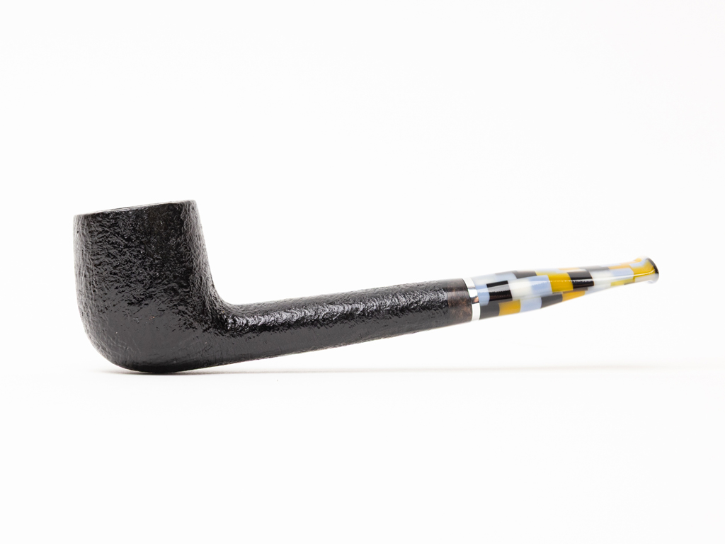 Molina Mosaico Black Sandblasted (802) (9mm) Tobacco Pipe