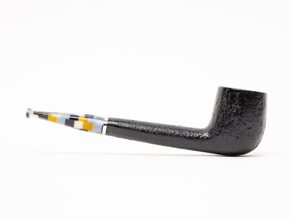 Molina Mosaico Black Sandblasted (802) (9mm) Tobacco Pipe - Image 2
