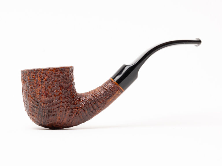 BriarWorks Classic Bent Pot Brown Blast (C131) Tobacco Pipe