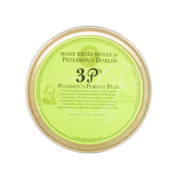 Peterson 3 P's Peterson's Perfect Plug 50g. Pipe Tobacco