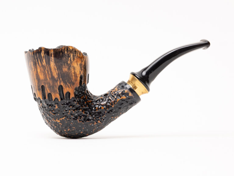 Erik Stokkebye 4th Generation Frihånd Glossy Semi-Sandblasted Frihånd by Nording Tobacco Pipe