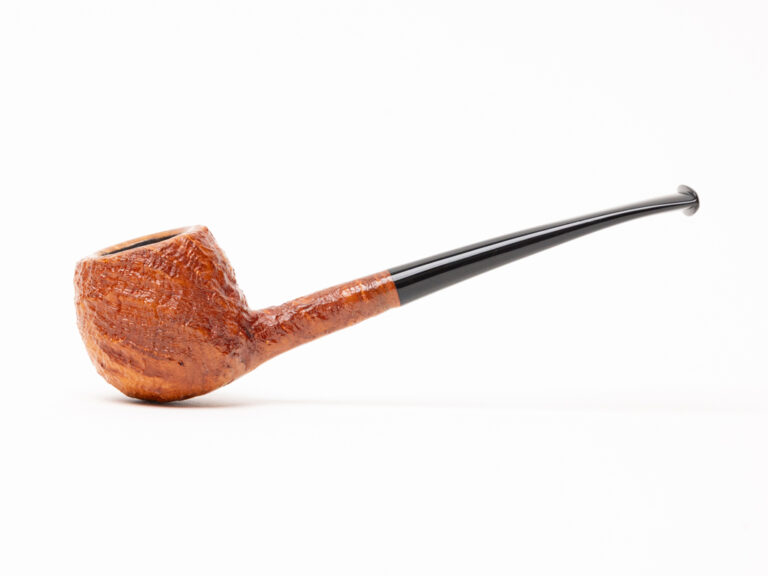 Nate King Natural Fan Blast Prince Tobacco Pipe with Tamper
