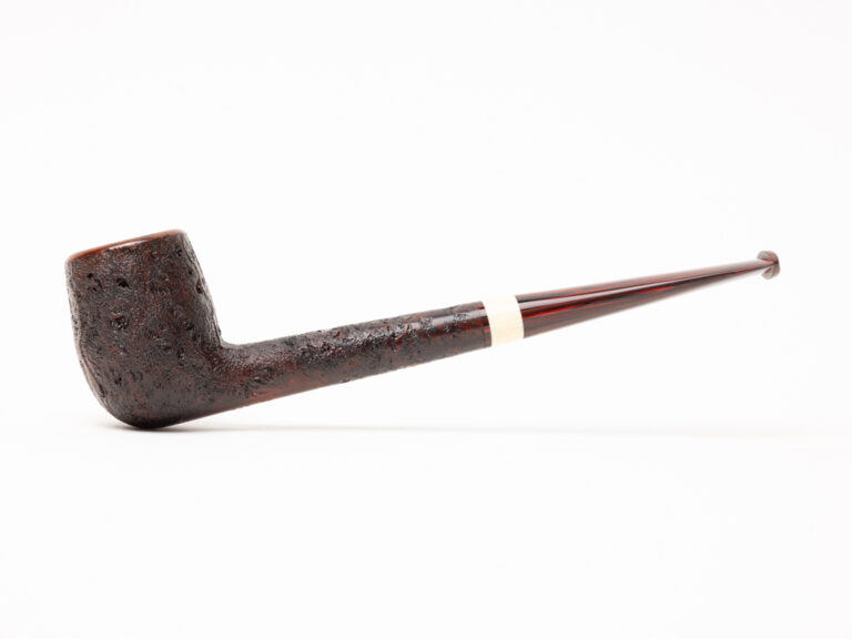 Foster Handmade Aged Briar (JT Cooke Stock) German Brindted Ebonite with Ivorite Mouthpiece Inlay Tobacco Pipe