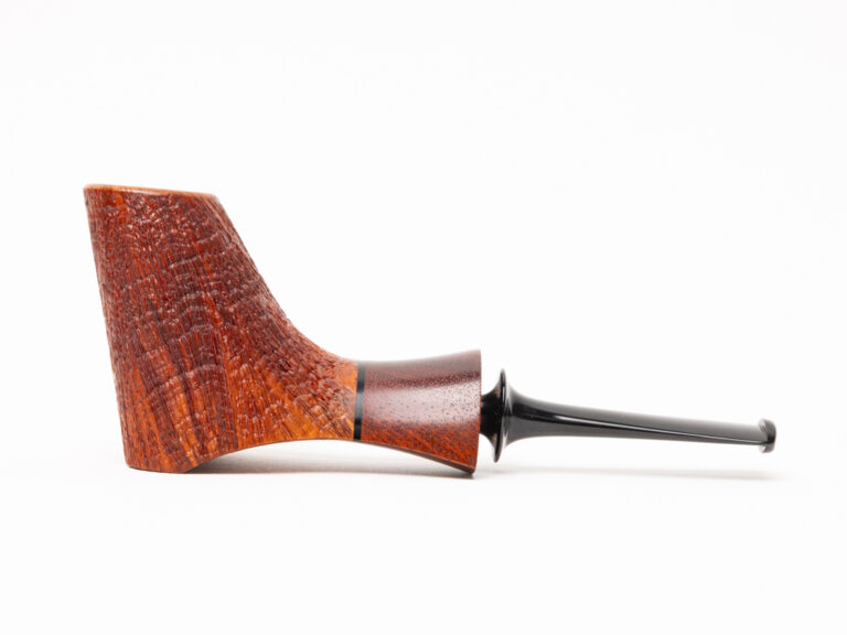 Foster Handmade 45+ Year Old Albanian Briar German Ebonite with Bloodwood Shank Extension Tobacco Pipe