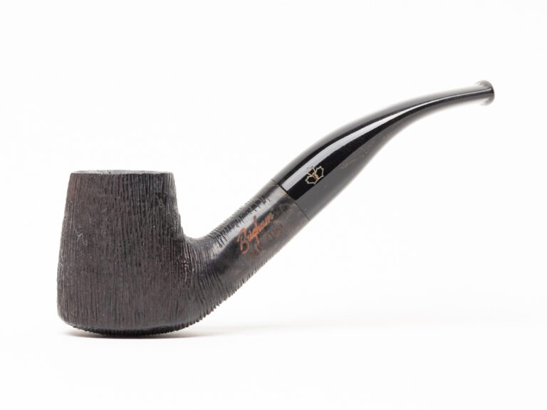 Brigham System Rusticated (84S) (Rock Maple Inserts) Tobacco Pipe